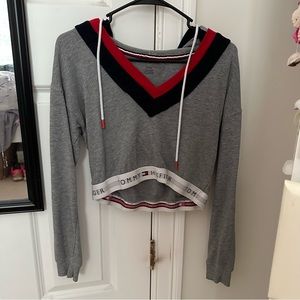 Tommy Hilfiger Crop Hoodie Sweatshirt